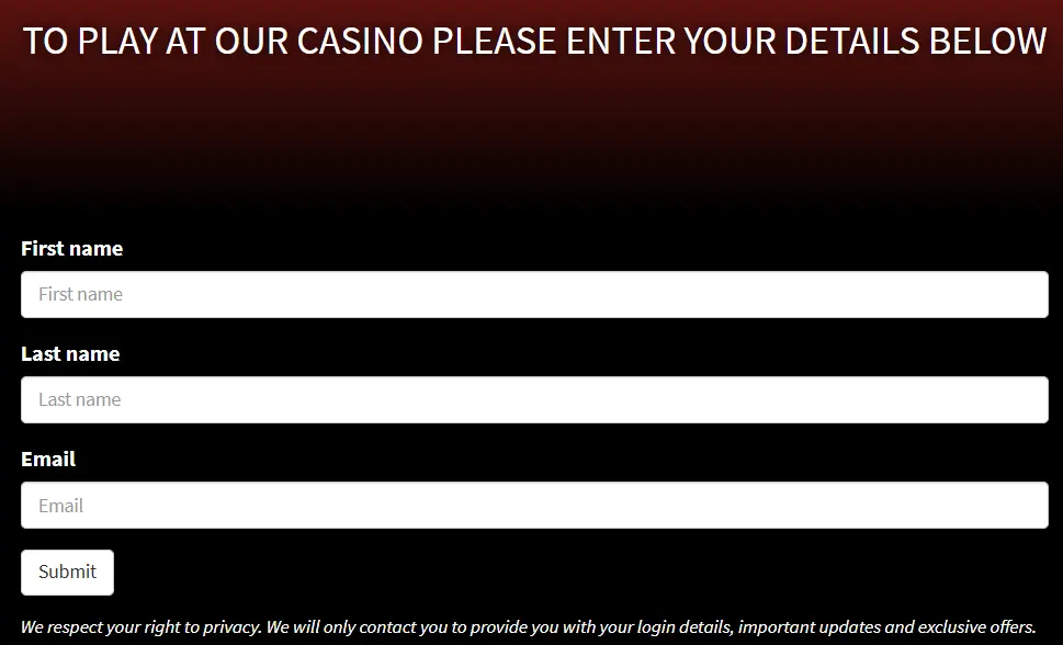 Villento Casino Registration